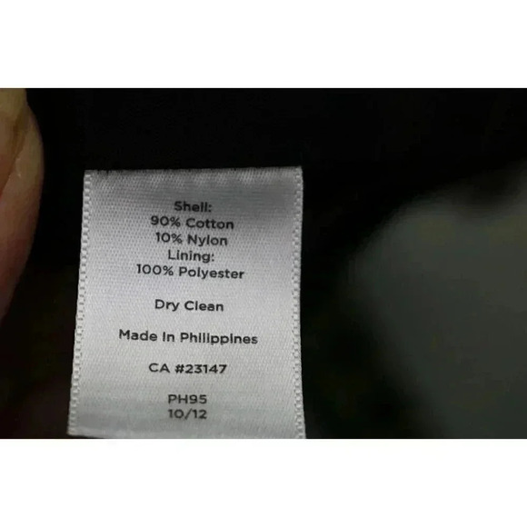 Talbots Black and White Striped Blazer-Size 12 - Picture 8 of 10